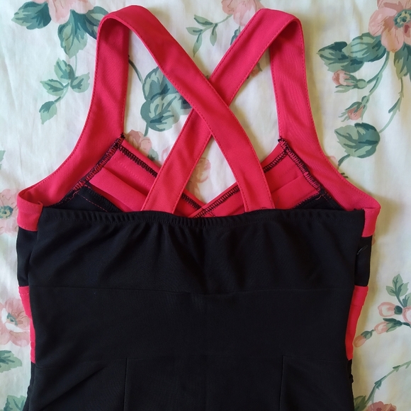 *SALE* NWOT Black Pink Bodycon Bandage Cocktail Dress - Picture 5 of 7